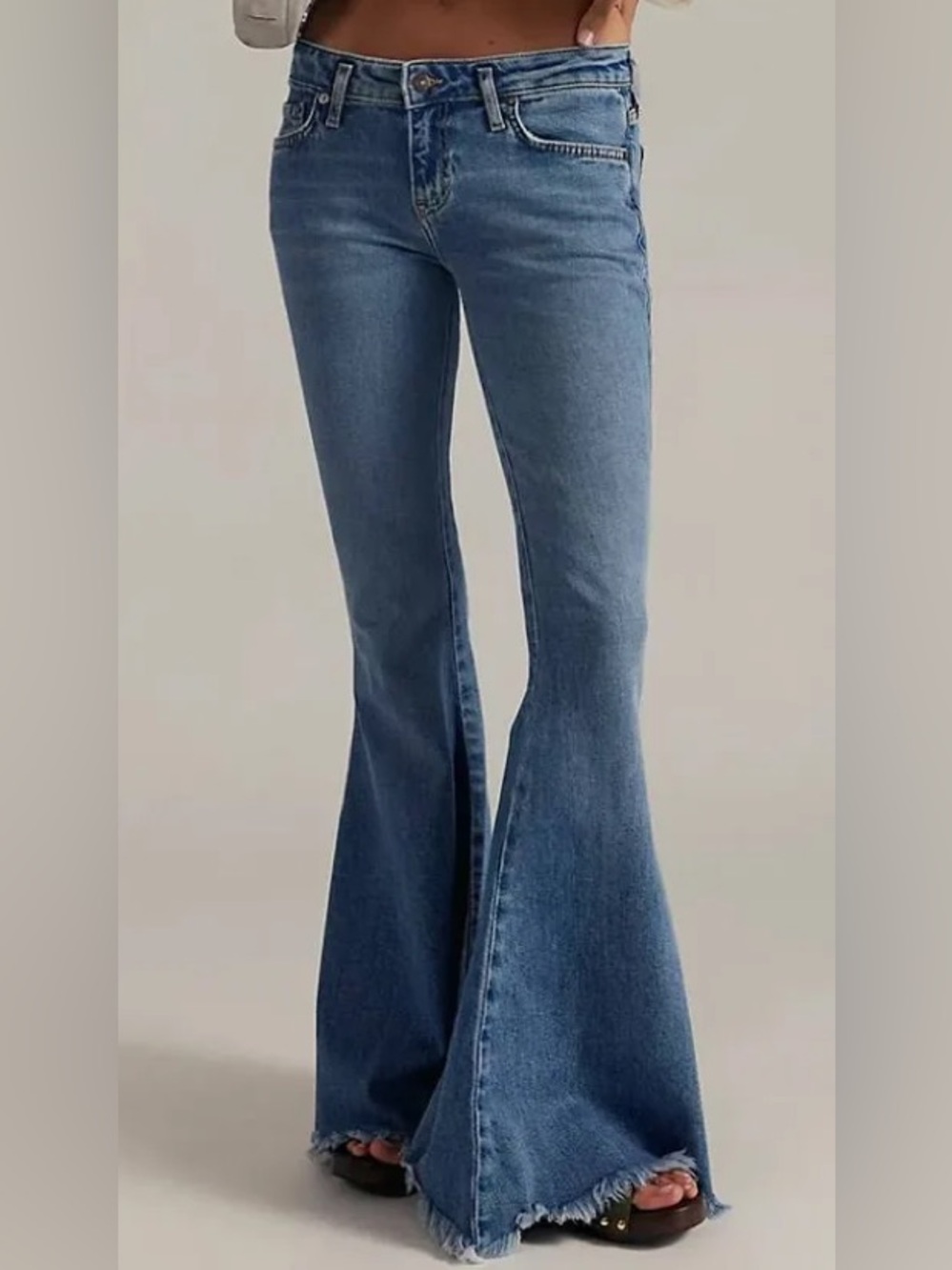 Women’s We The Free Free People Emre Flare Denim Blue Jeans 33 New NWT